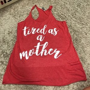 Tired As A Mother racerback tank
