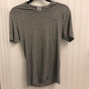 VALENTINO Gray v-neck shirt.