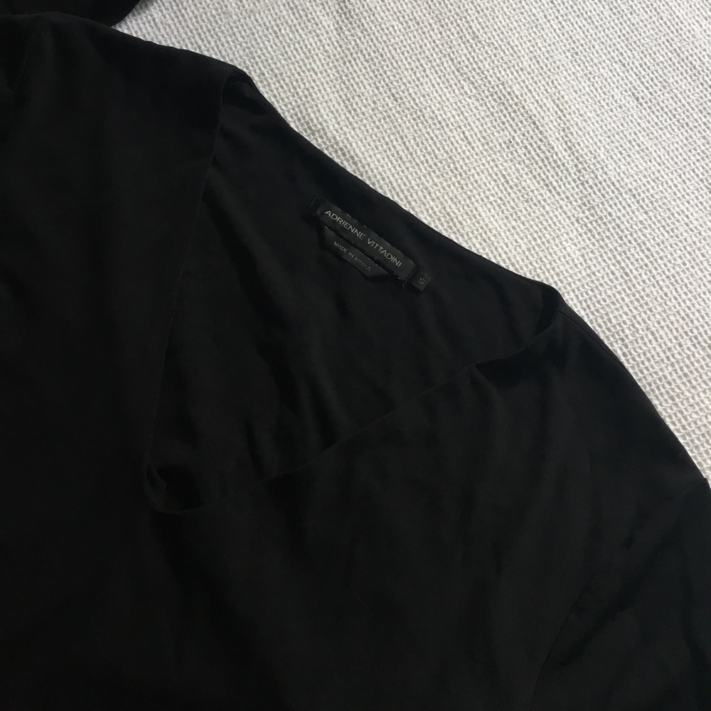 Adrienne Vittadini Long Sleeve Black Shirt