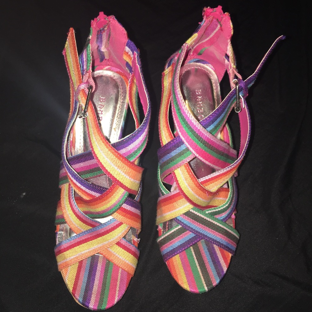 Wedge Rainbow Heel
