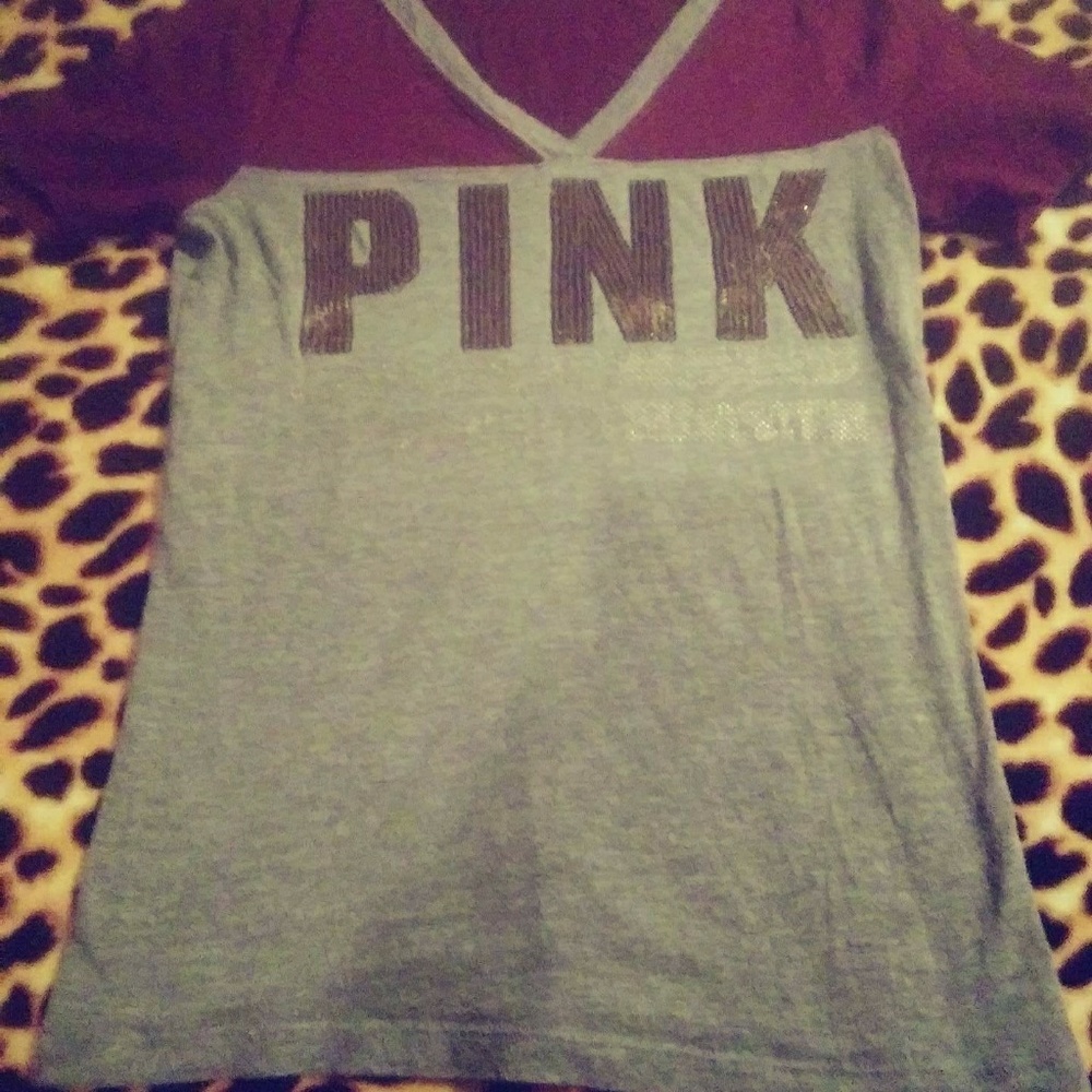 PINK vneck