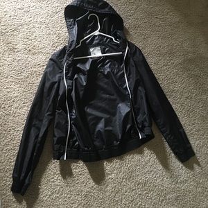 Black windbreaker. Never worn
