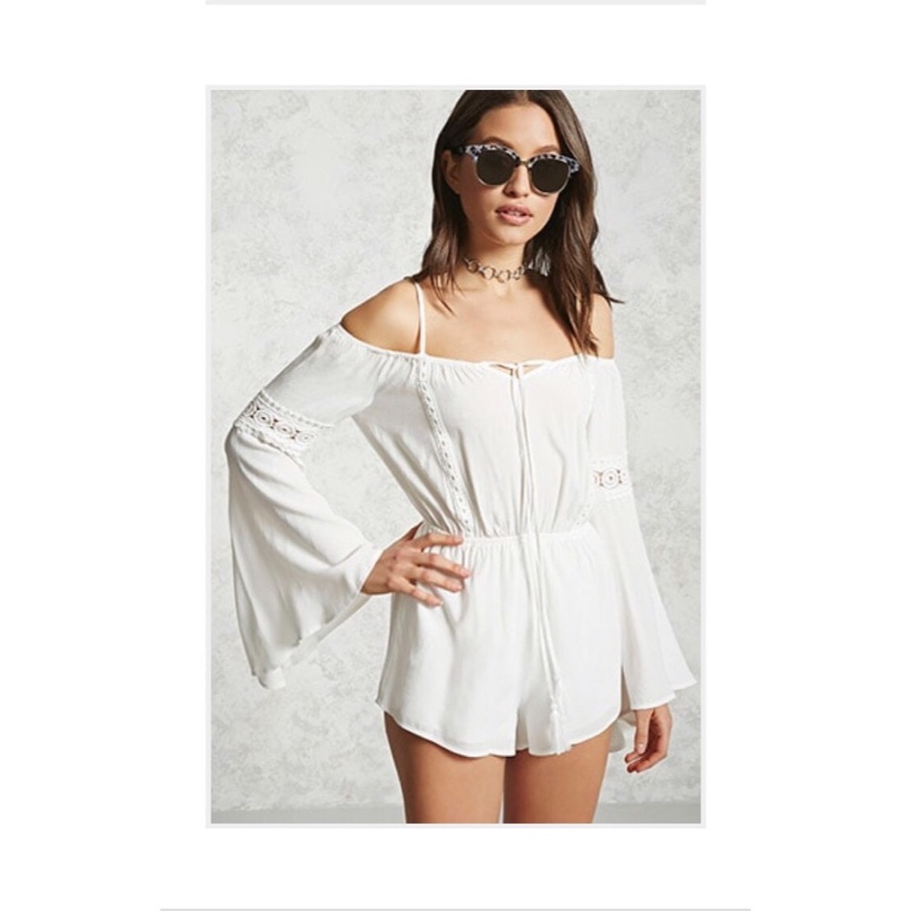 Tasseled Bell Romper Small Ivory