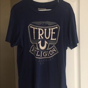 true religion blue tee