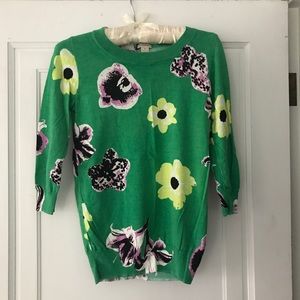 J Crew Floral Sweater