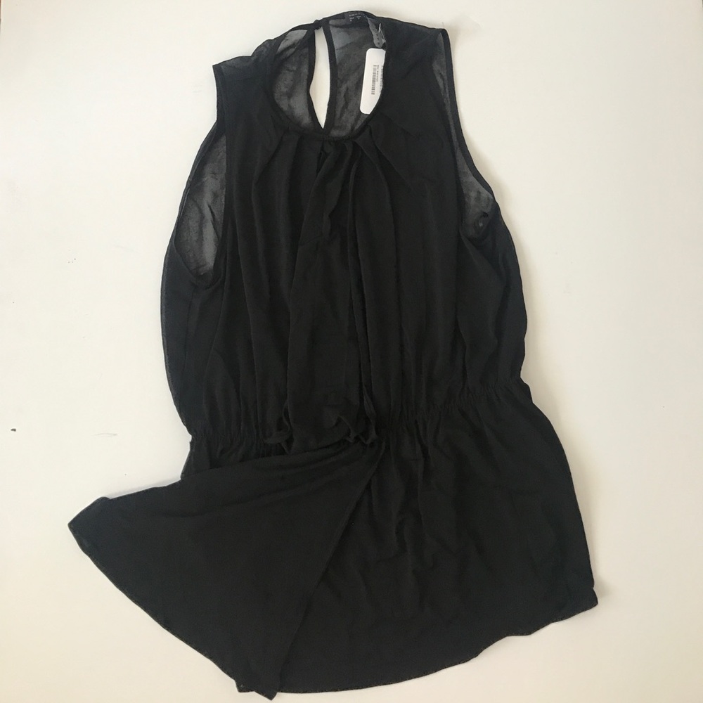 Zara- NEW!   black flowy sleeveless top M