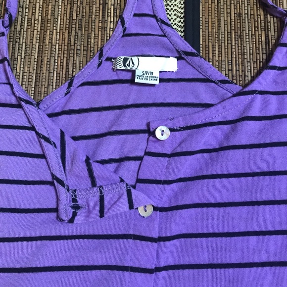Volcom striped button down tank - Picture 3 of 4
