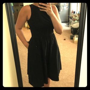 MK cheerleader style black dress