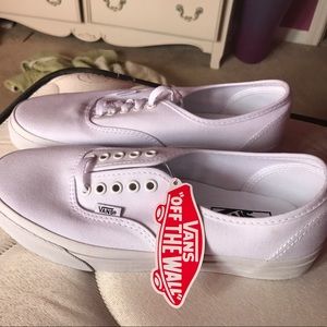 White unisex vans (womens size 10)