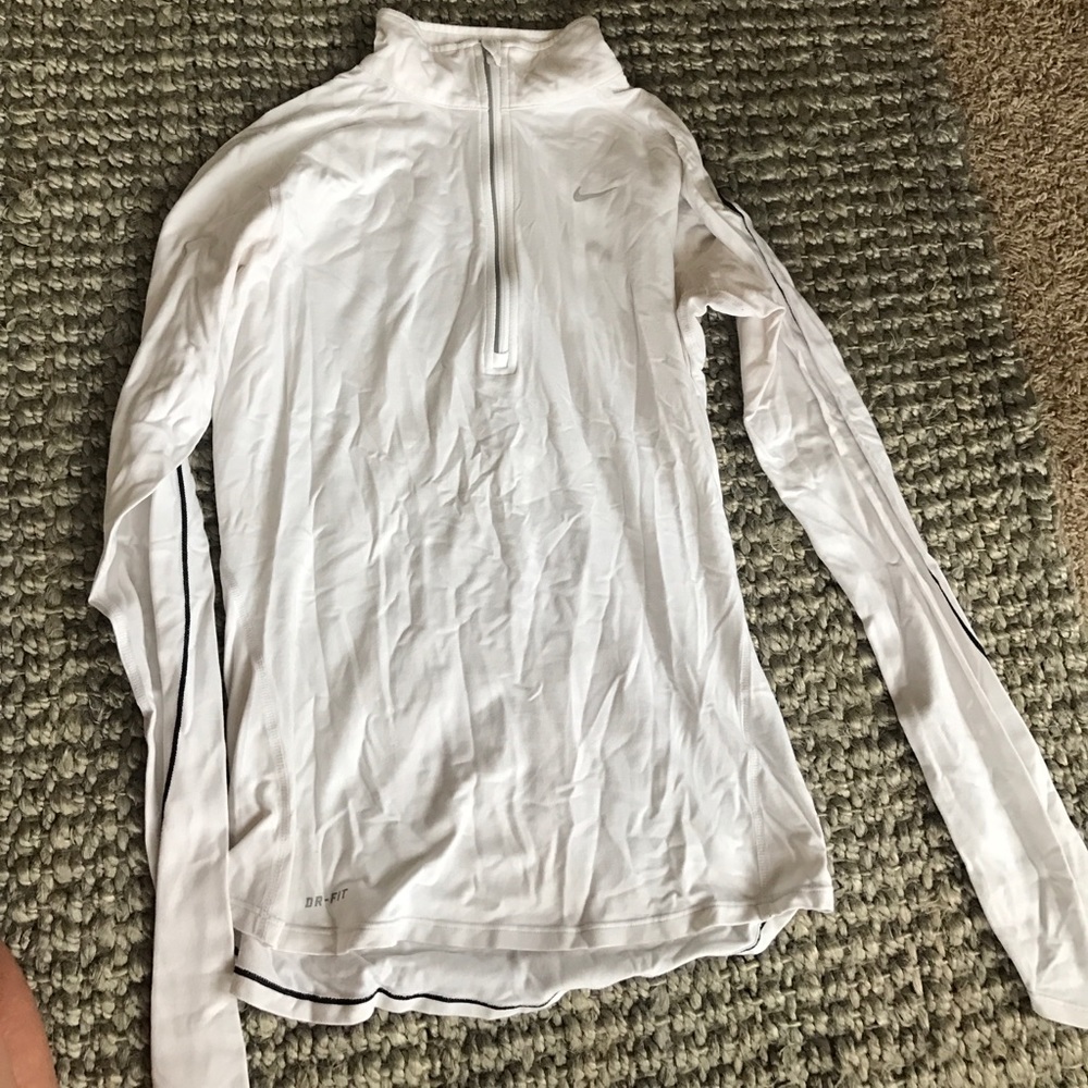 White Nike quarter zip