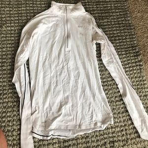 White Nike quarter zip