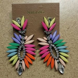 Multi colored long Earrings