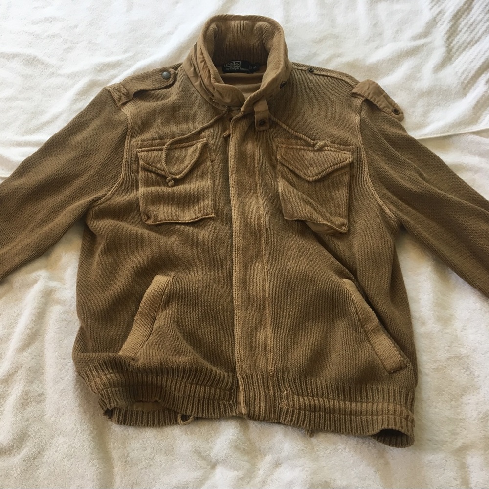 Polo Ralph Lauren men's cotton/khaki  jckt w/ hood