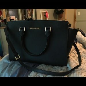 Michael Kors Selma Saffiano Leather Satchel