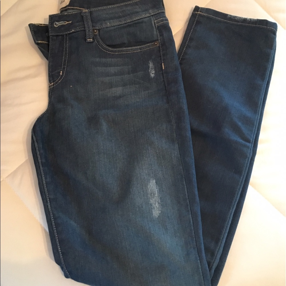 Lightly distressed jeans