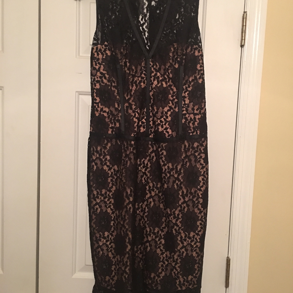 Laundry by Shelli Segal Black Lace Dress