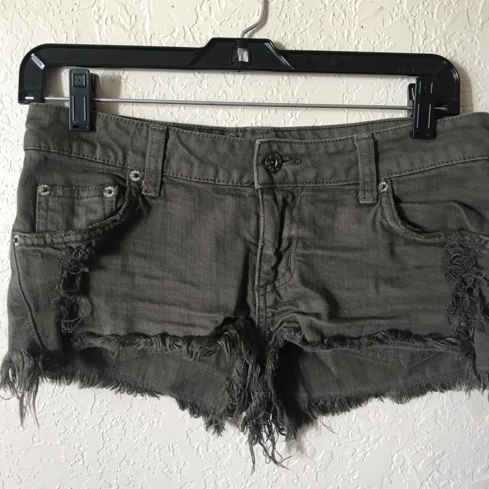 Carmar Dark Olive Jean Shorts size 25