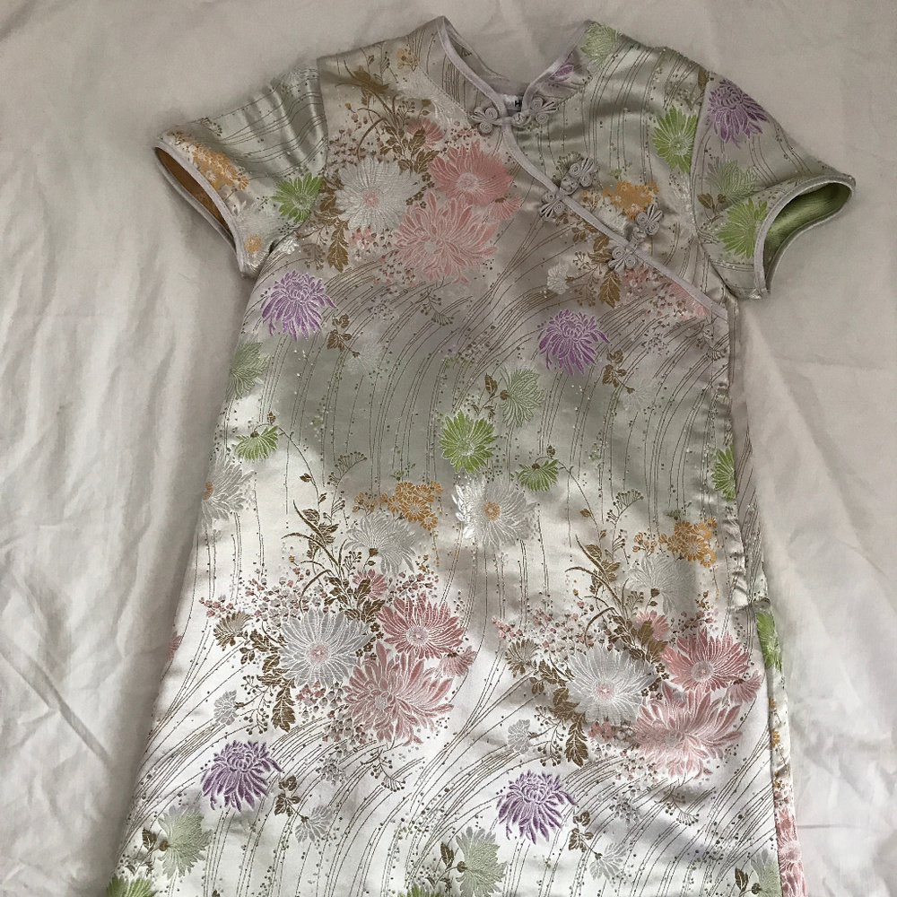H&M chinese brocade floral dress (cheongsam) 6 7