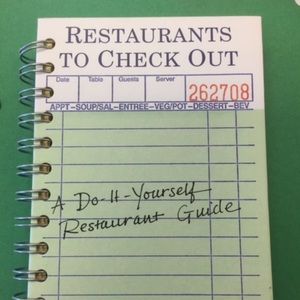 Restaurant To Check Out Guide Book - Keep track