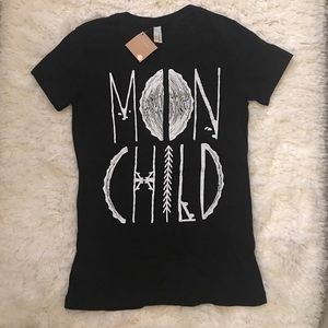 Moon Child Black T-Shirt