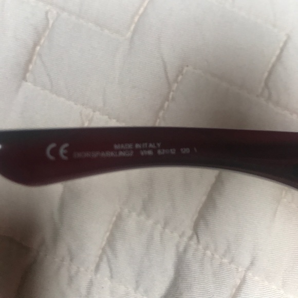 Dior Sparkling2 Sunglasses- Maroon Color - Picture 4 of 4