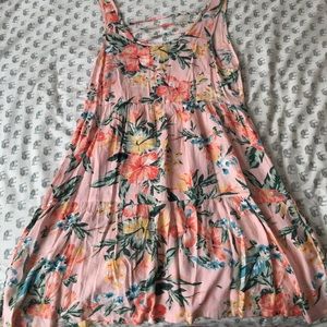 Floral tropical patterned flower dress