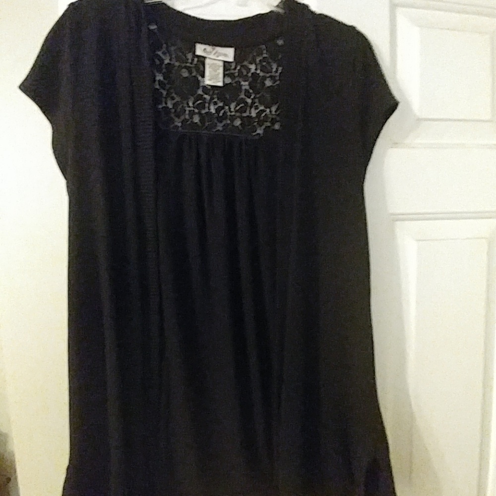 Self Esteem Women's Short Sleeve Large Cardigan