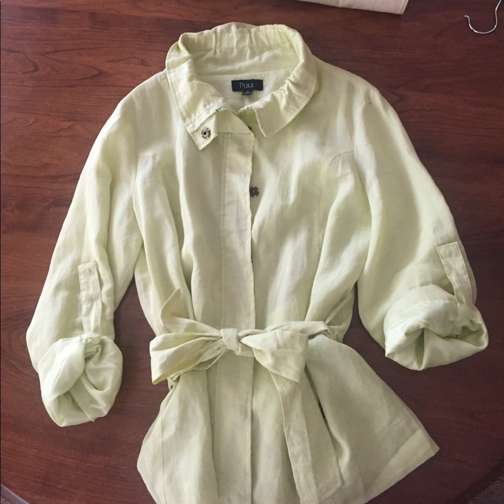 Soft Green Ramie jacket