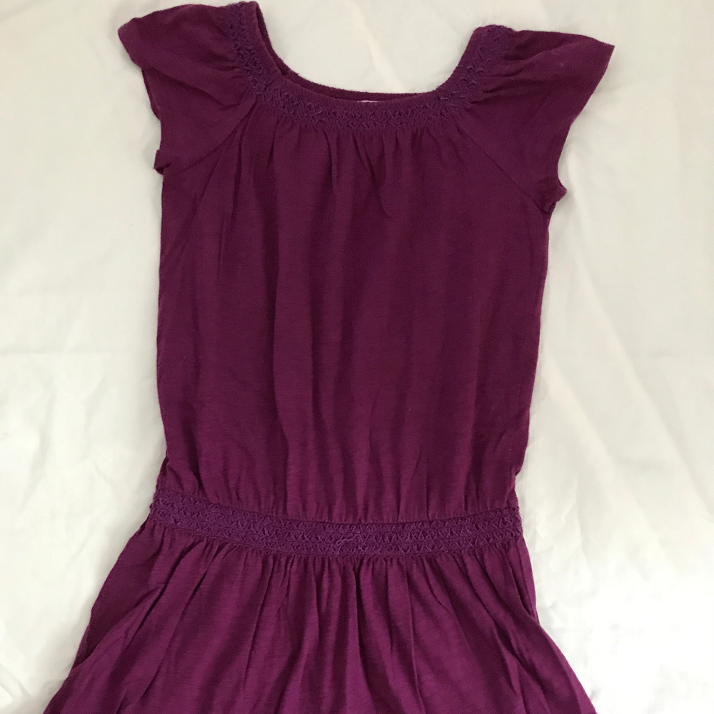 Gap "Woodstock" purple drop-waist boho dress 5T XS