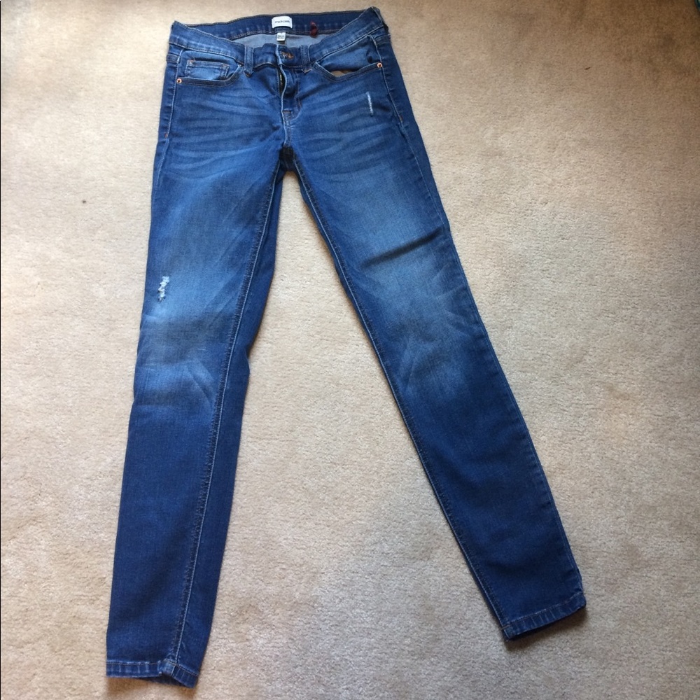 Sneak peek skinny jeans