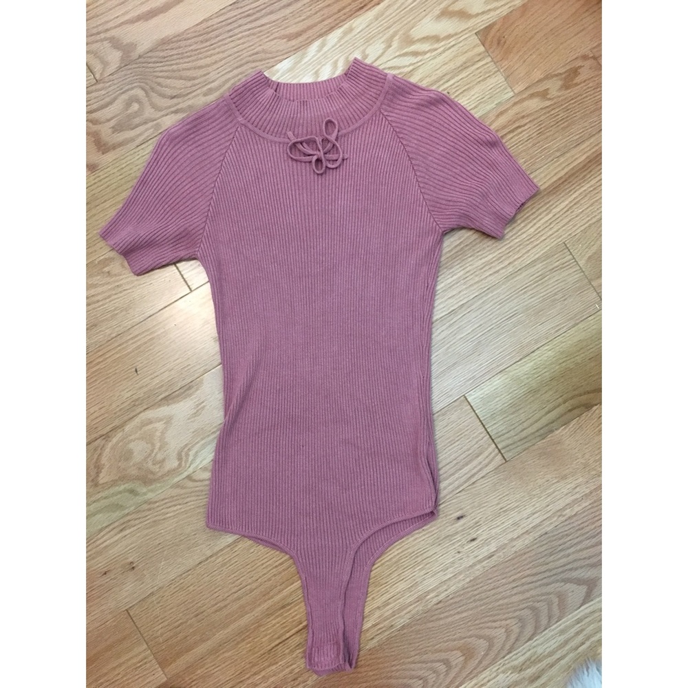 Knitz Ribbed Bodysuit, by For Love & Lemons