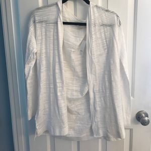 NWT LOFT White cardigan.