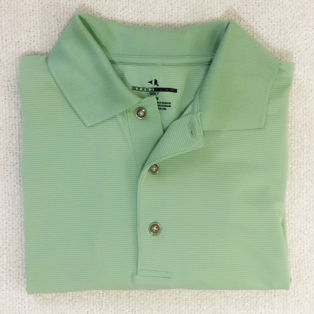 Men's Green Golf Athletic Polo