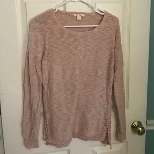Francesca's pink sweater