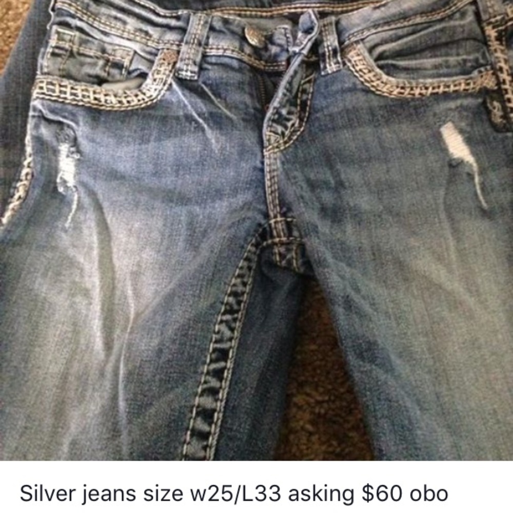 Silver jeans
