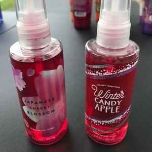 2 mini bath & body works mists