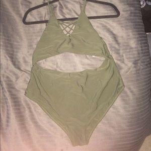 One piece bathing suit