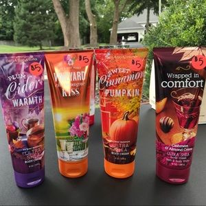 4 bath & body works body creams