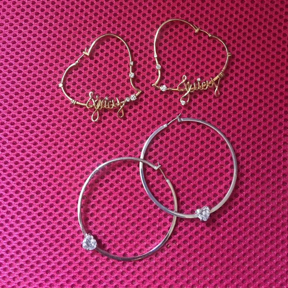 Juicy Couture hoop earrings
