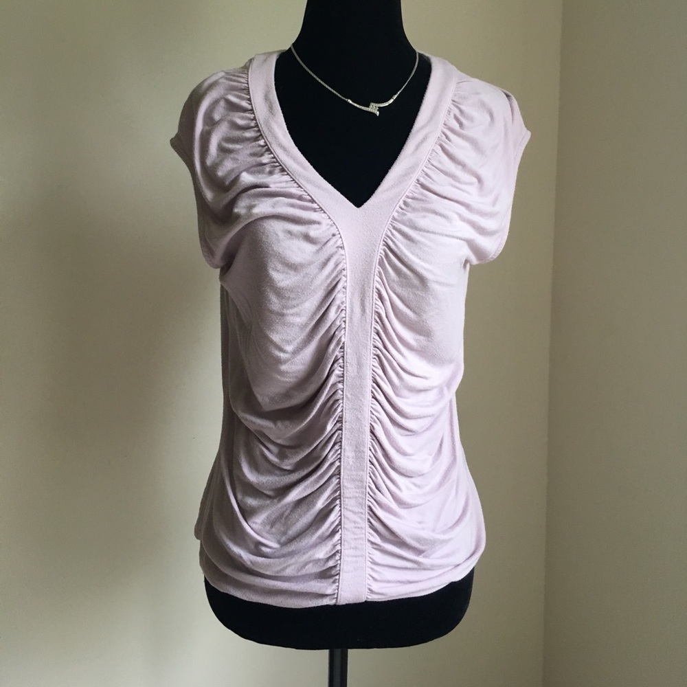 Anne Klein lavender knit top sz L
