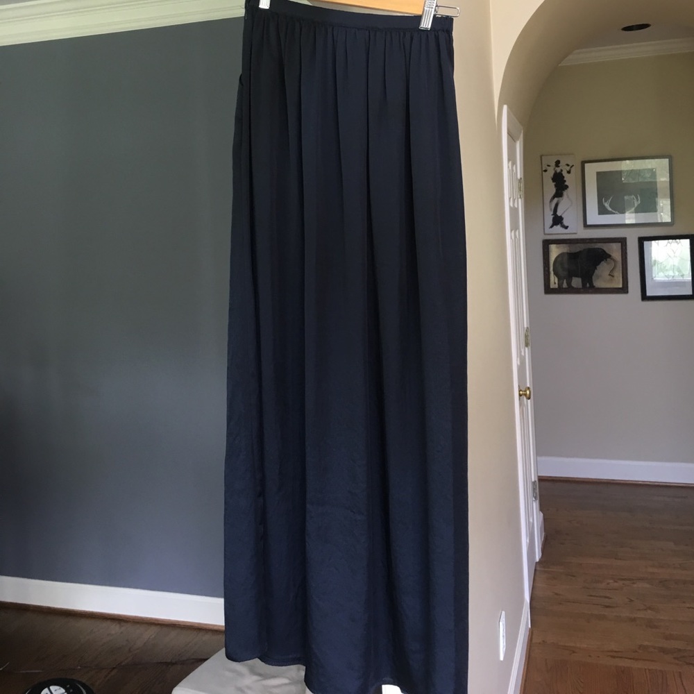 Maison Jules Navy Maxi Skirt