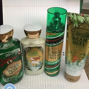 set of bath & body works vanilla bean noel