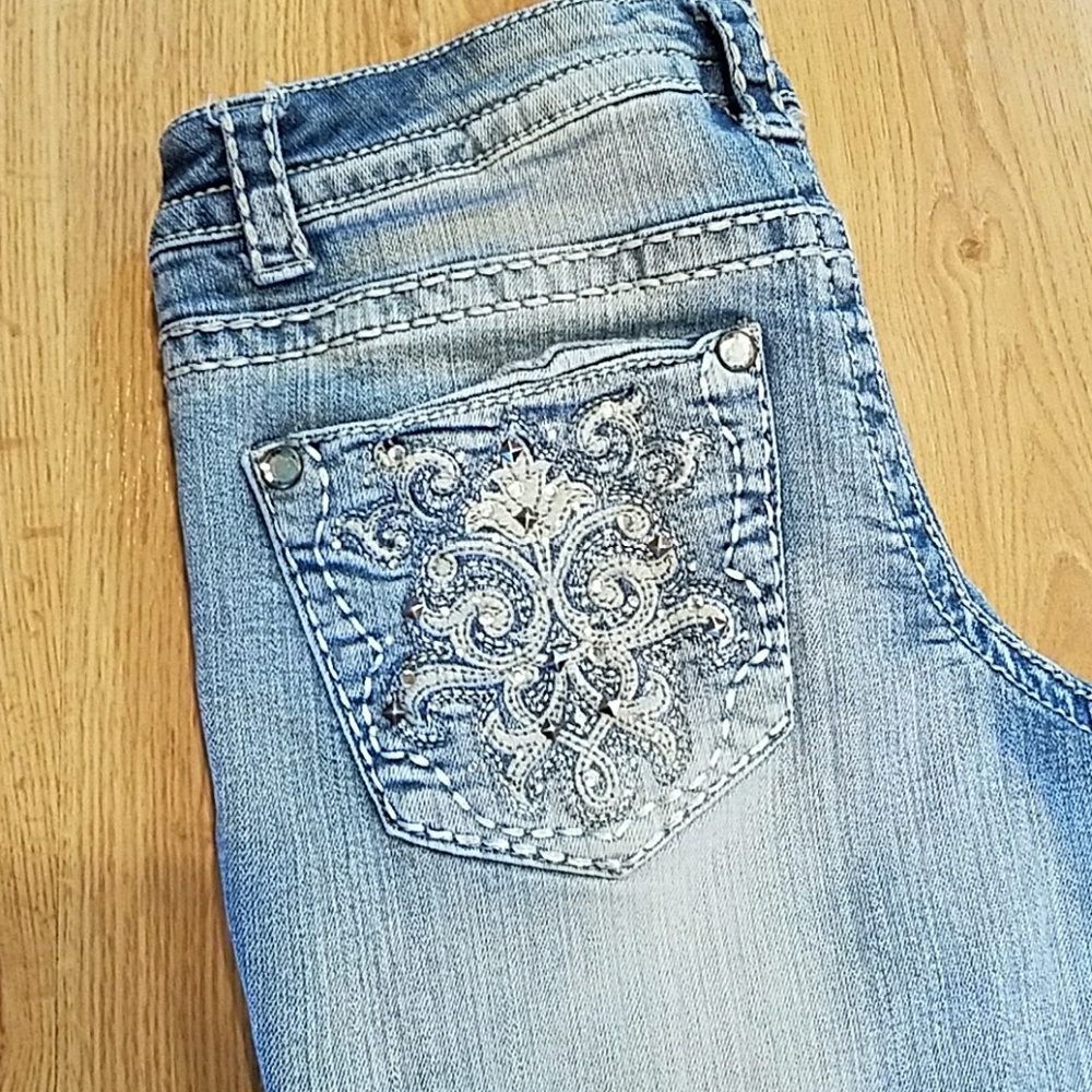 Paisley Sky Skinny Jeans