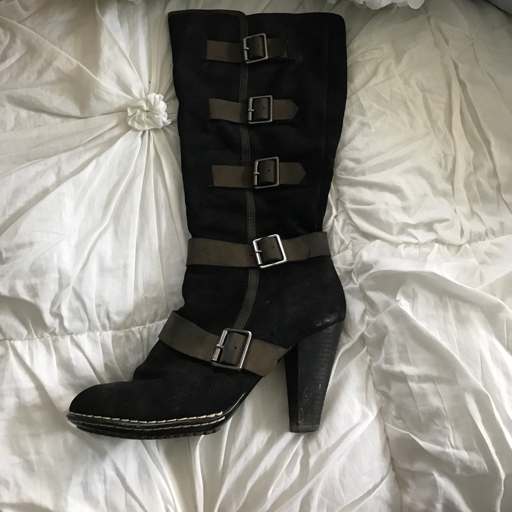 Black Suede Boots