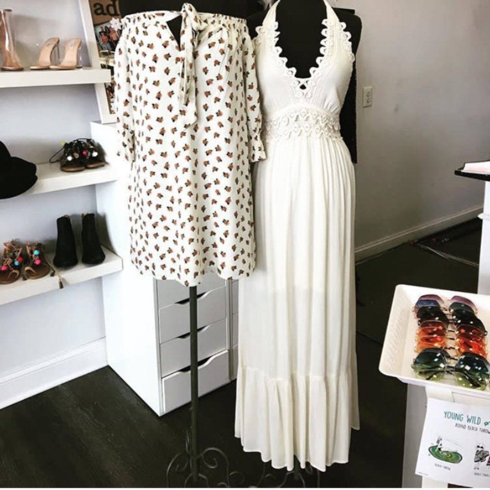 • Cream Maxi Dress •