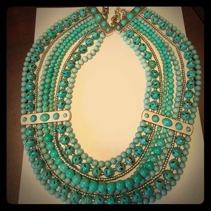 Turquoise Chico's necklace