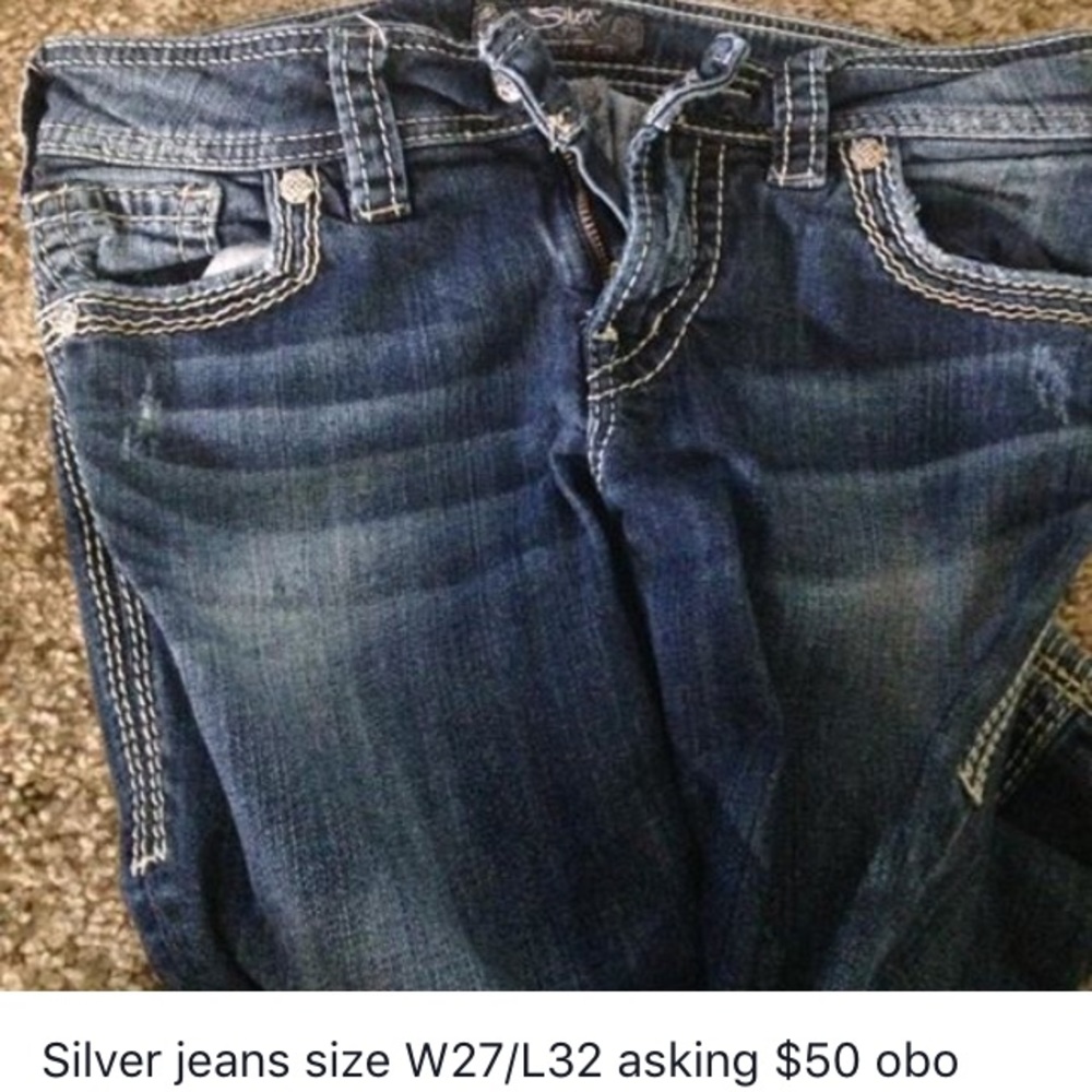 Silver jeans