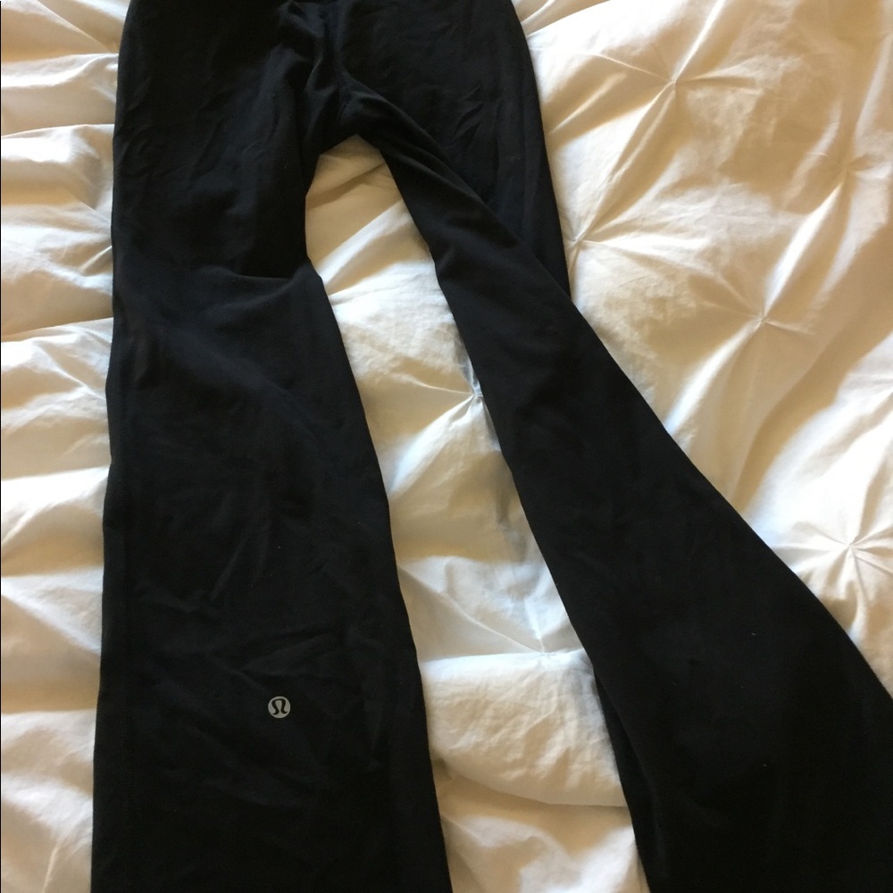Size 2 flared black Lululemon pants