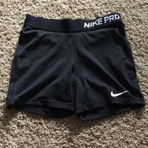 Nike pro black spandex - size youth large