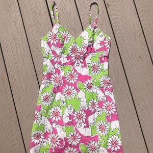 Vintage Lilly Pulitzer French Fried Lion Dress